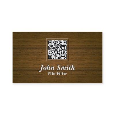 Classy Wood QR Code Film Editor
