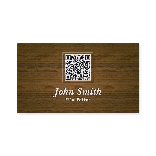 Classy Wood QR Code Film Editor