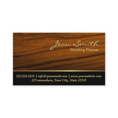 Classy Woodgrain Wedding Planner