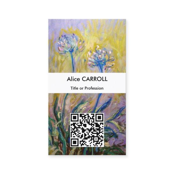 Claude Monet - Agapanthus - QR Code