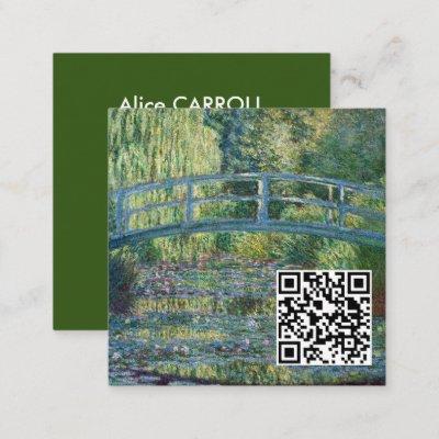 Claude Monet - Green Harmony - QR Code Square