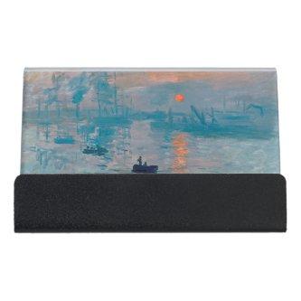 Claude Monet Impression Sunrise French Desk  Holder