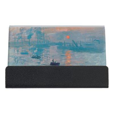 Claude Monet Impression Sunrise French Desk  Holder