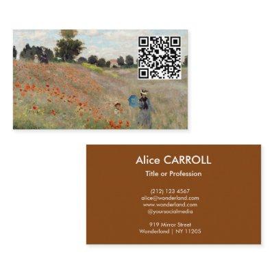 Claude Monet - Poppy Field - QR Code