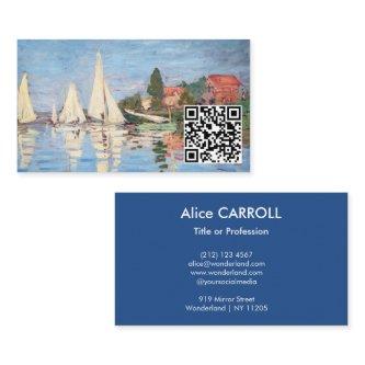 Claude Monet - Regattas at Argenteuil - QR Code