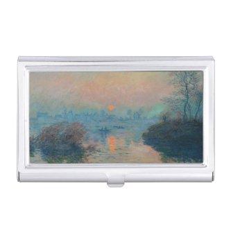 Claude Monet - Sunset on the Seine at Lavacourt  Case
