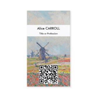 Claude Monet - Tulip Fields, The Hague - QR Code