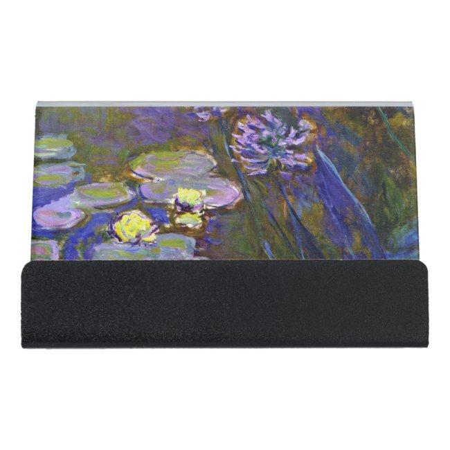 Claude Monet Water Lilies Agapanthus Desk Holder