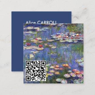 Claude Monet - Water Lilies / Nympheas - QR Code Square