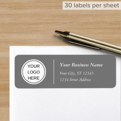 Clean Company Mailing Logo Gray Return Address Label