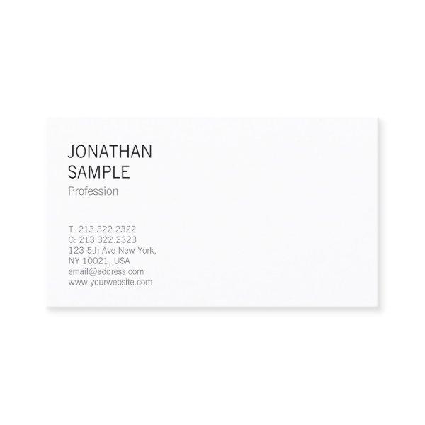 Clean Design Modern Trendy Cool Professional Plain