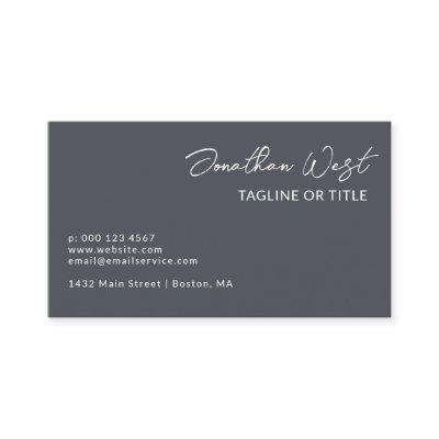 Clean Iron Gray Name In Signature Script One Sided