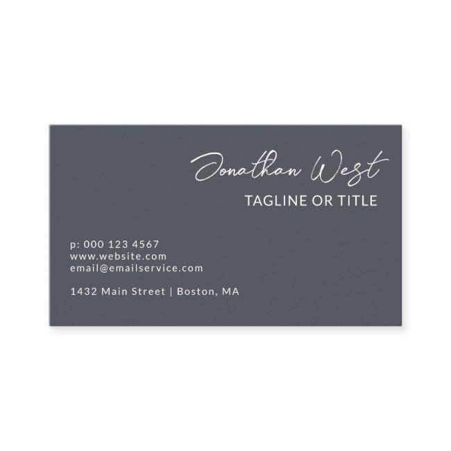 Clean Iron Gray Name In Signature Script One Sided
