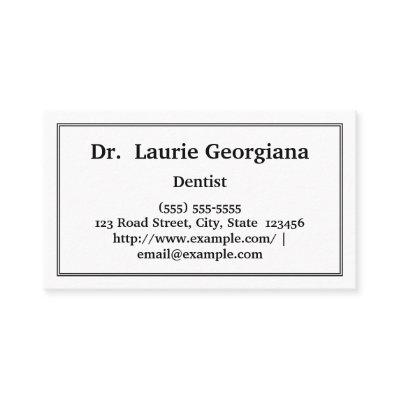 Clean & Low-Key Dentist