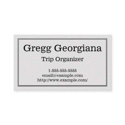 Clean & Professional Trip Organizer