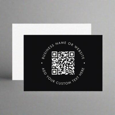 Clean QR Code l Promotional Black & White