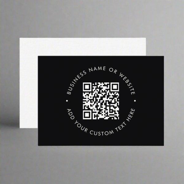 Clean QR Code l Promotional Black & White