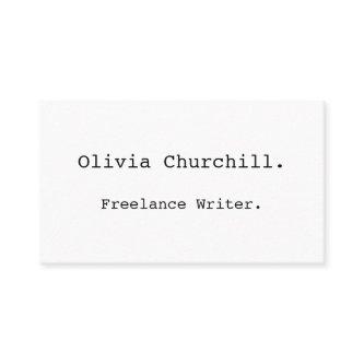 Clean Simple Minimalist Professional