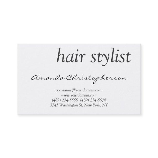 Clean White Hair Stylist Attractive