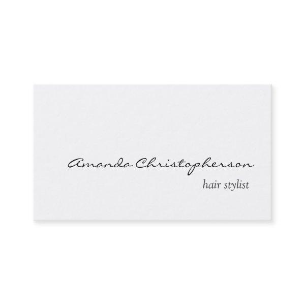 Clean White Hair Stylist Script