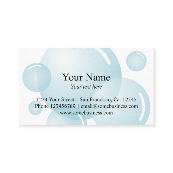 Cleaning  template | Soap bubbles
