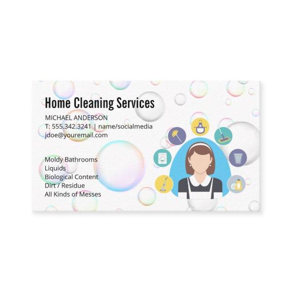 Cleaning Lady | Cleaning Service | Soap Bubbles