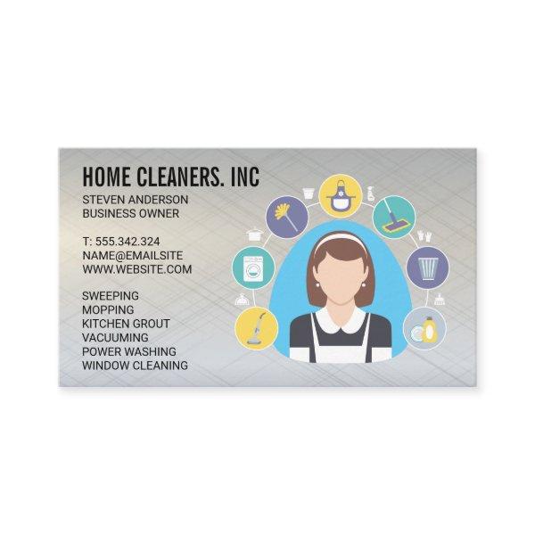 Cleaning Maid and Tools