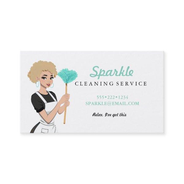 Cleaning Maid Service Character Featherduster