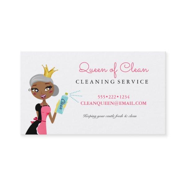 Cleaning Maid Service Ethnic Character Crown Busin