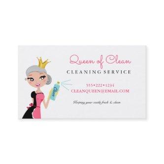 Cleaning Maid Service Gray Hair Character Crown