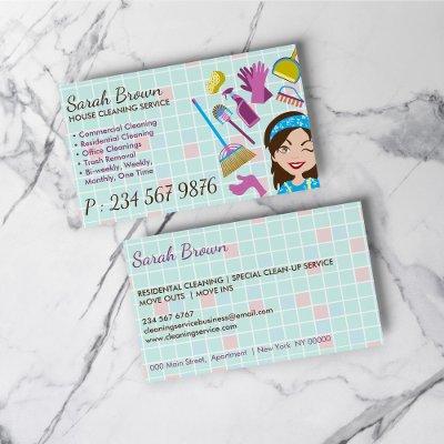 Cleaning Service Janitorial Lady