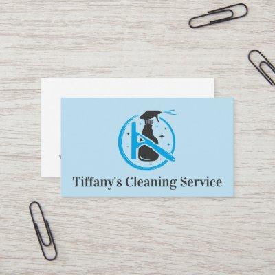Cleaning Service Logo | Spray and Squeegee