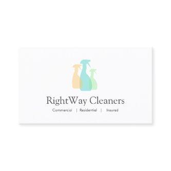 Cleaning Service Spray Bottle Logo