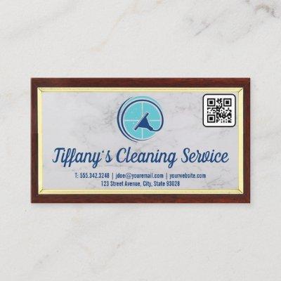 Cleaning Service | Squeegee Logo | QR Code