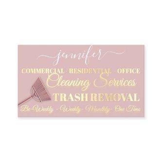 Cleaning Service Trash Removal Maid Rose Gold