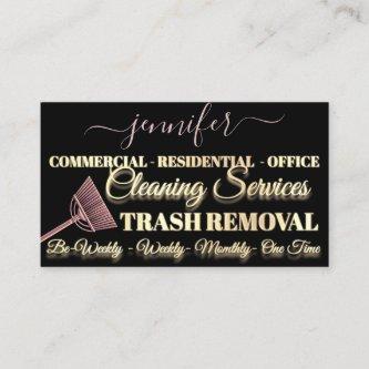 Cleaning Service Trash Removal Maid Rose Logo