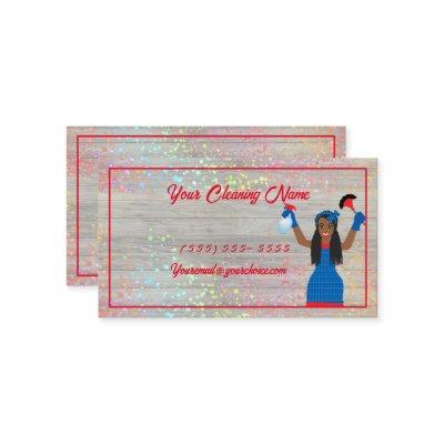 Cleaning Service with cleaners, Lady