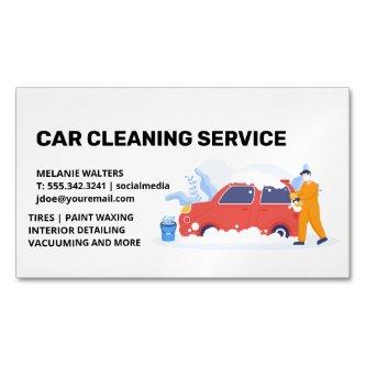 Cleaning Services | Car Wash | Soap Bubbles  Magnet