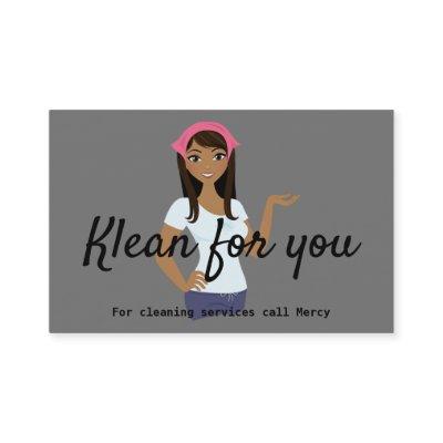 Cleaning Services Gray Pink