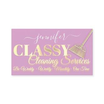 Cleaning Services House Keeping Maid Pink