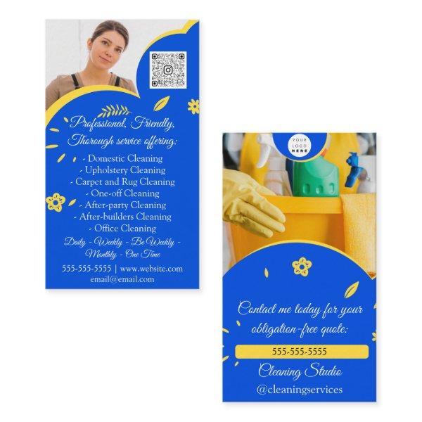 Cleaning Services House Keeping QRCode Logo Photo