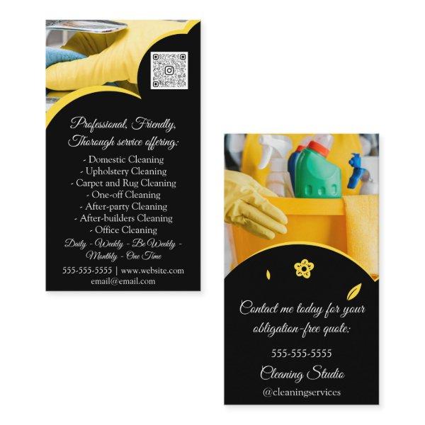 Cleaning Services House Keeping QRCode PhotoCustom