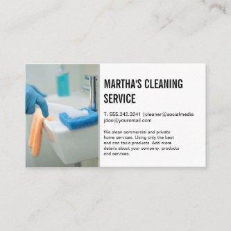 Cleaning Services | Maid Scrubbing Sink