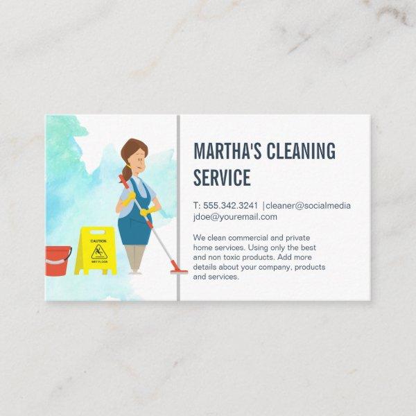 Cleaning Services | Maid with mope