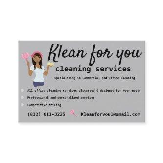 Cleaning Services Pink Gray