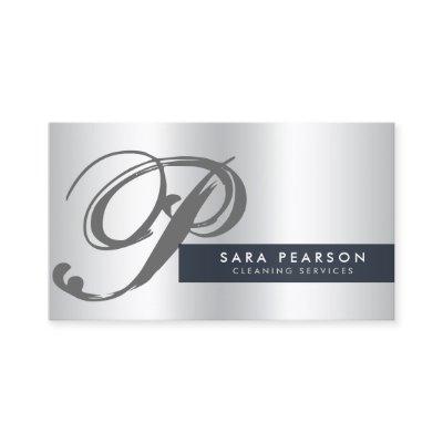 Cleaning Services Silver Monogram