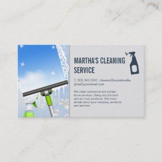 Cleaning Services | Window Squeegee and Soap