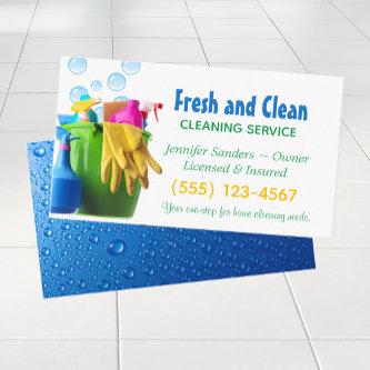 Cleaning Supplies Bucket Housekeeping Service
