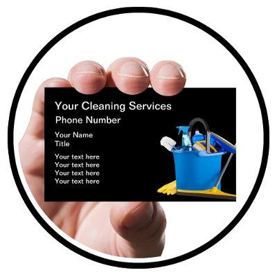 Cleaning Supplies Design With Mop Bucket