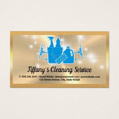 Cleaning Supplies | Sparkle | Gold Metallic